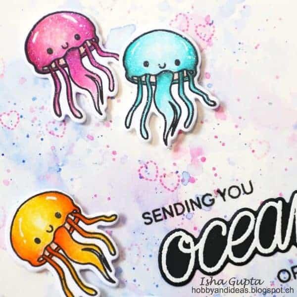 Heffy Doodle Oceans of Love   Clear Stamps - Stempel 