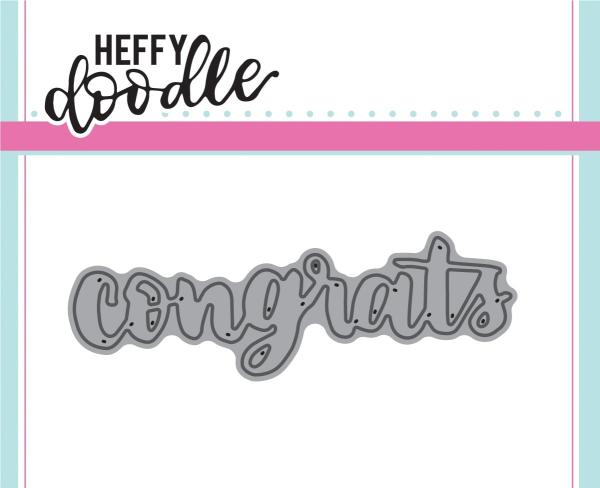 Heffy Doodle Congrats  Cutting Dies - Stanze  