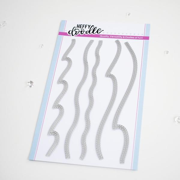 Heffy Doodle Breaking Waves Border  Cutting Dies - Stanze  