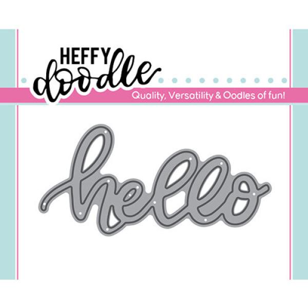 Heffy Doodle Hello  Cutting Dies - Stanze  