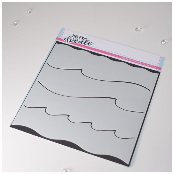 Heffy Doodle Stormy Seas  Stencil - Schablone