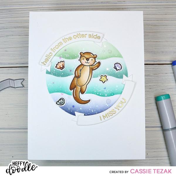 Heffy Doodle Stormy Seas  Stencil - Schablone