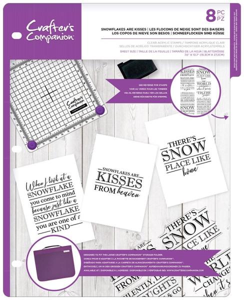 Crafters Companion - Snowflakes are Kisses  - Clear Stamps