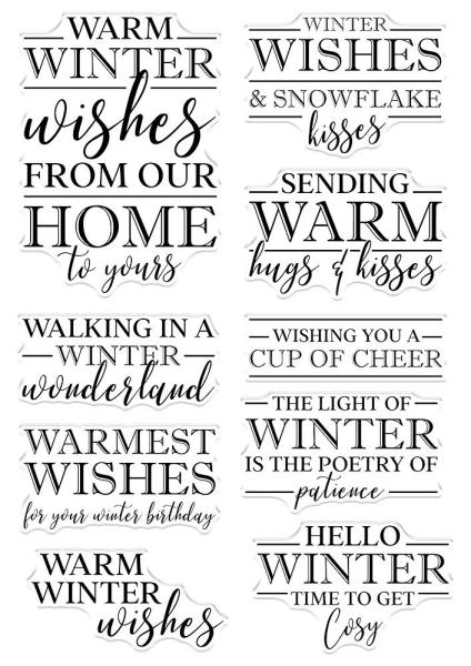 Crafters Companion - Warmest Wishes  - Clear Stamps