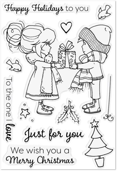 Crafters Companion - Annabel Spenceley Happy Holidays - Clear Stamps