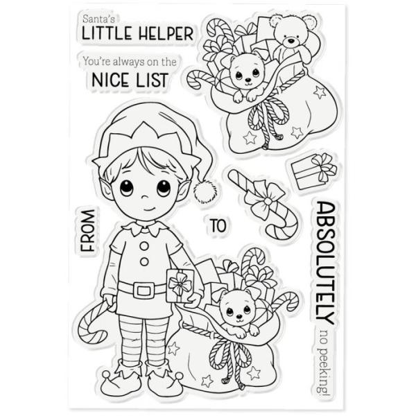 Crafters Companion - Santas Little Helper  - Clear Stamps