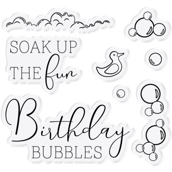 Gemini Enjoy the Bubbles Stamp & Die  - Stempel & Stanze 