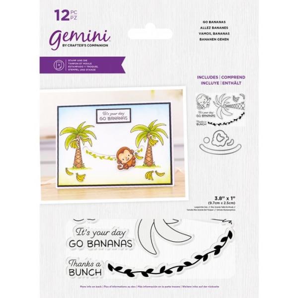 Gemini Go Bananas Stamp & Die  - Stempel & Stanze 