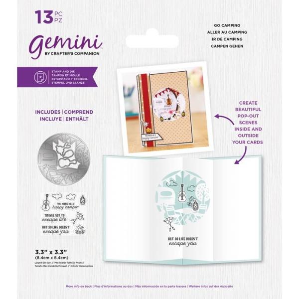 Gemini Go Camping Stamp & Die  - Stempel & Stanze 