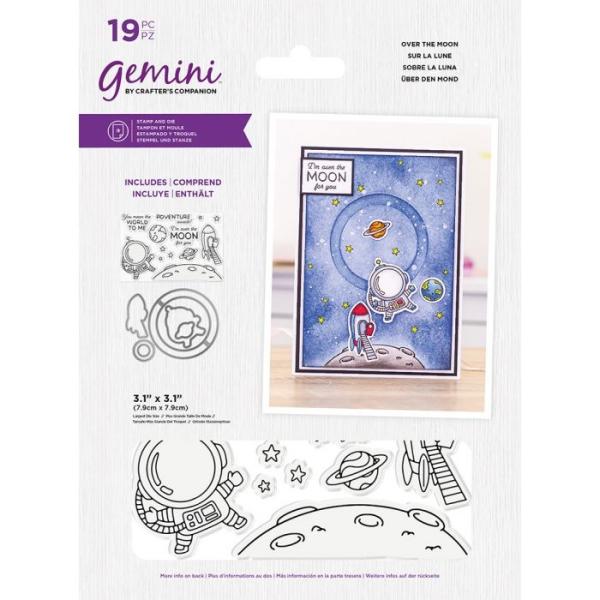 Gemini Over The Moon Stamp & Die  - Stempel & Stanze 