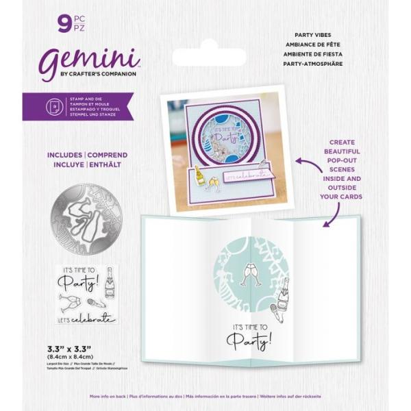 Gemini Party Vibes Stamp & Die  - Stempel & Stanze 