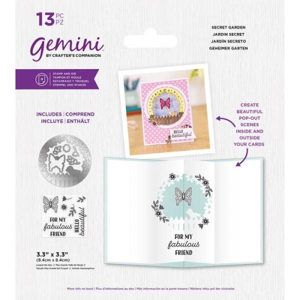 Gemini Secret Garden Stamp & Die  - Stempel & Stanze 