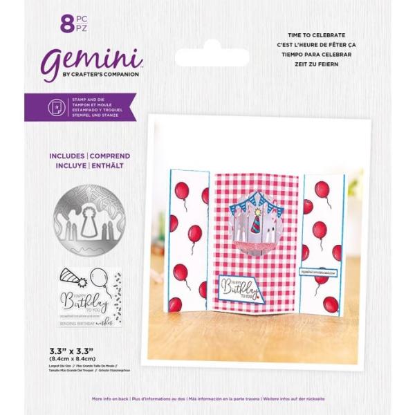 Gemini Time to Celebrate Stamp & Die  - Stempel & Stanze 