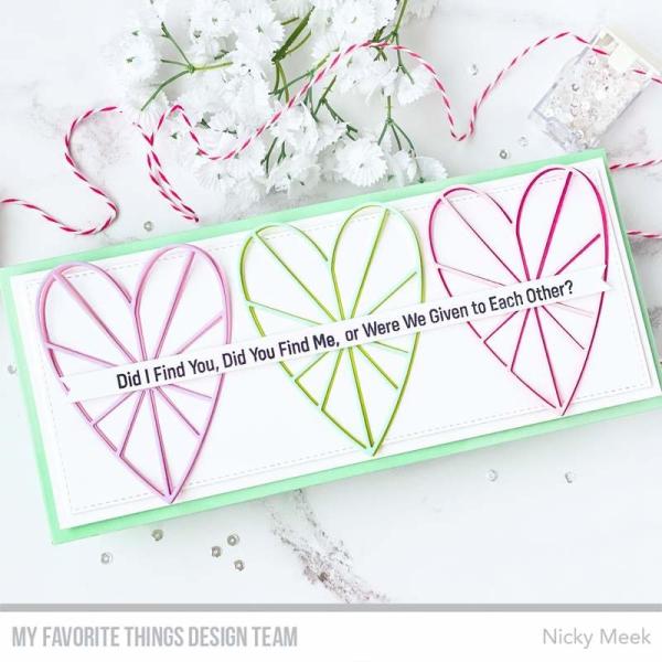 My Favorite Things Stempel "Heart Burst Hellos" Clear Stamp