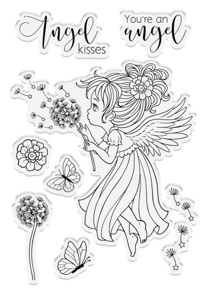 Crafters Companion - Angel Inspiration Angel Whispers - Stanze & Stempel