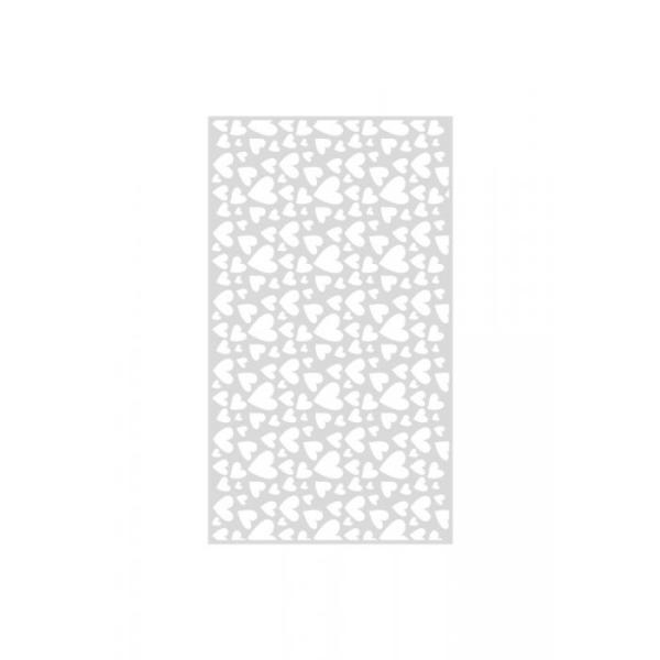 Crafters Companion -Confetti Hearts Patterned Stencil - Schablone