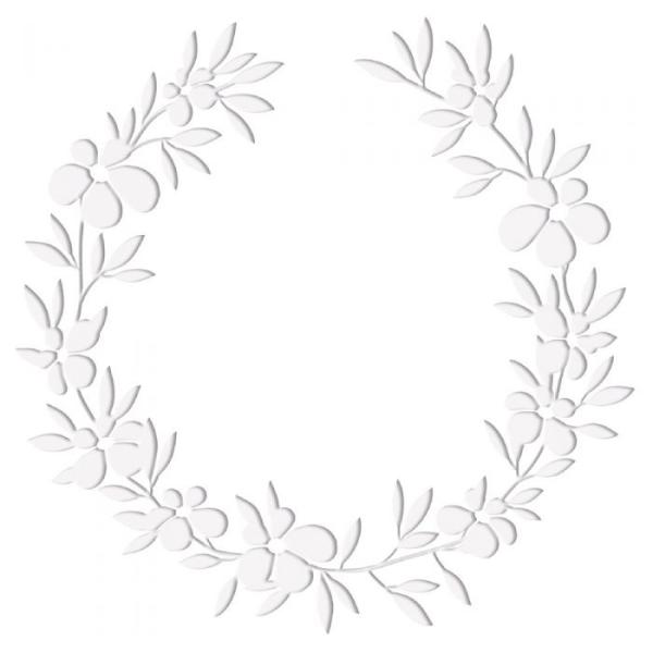 Crafters Companion -Farmhouse Foliage Wreath Embossing Folder  - Prägefolder