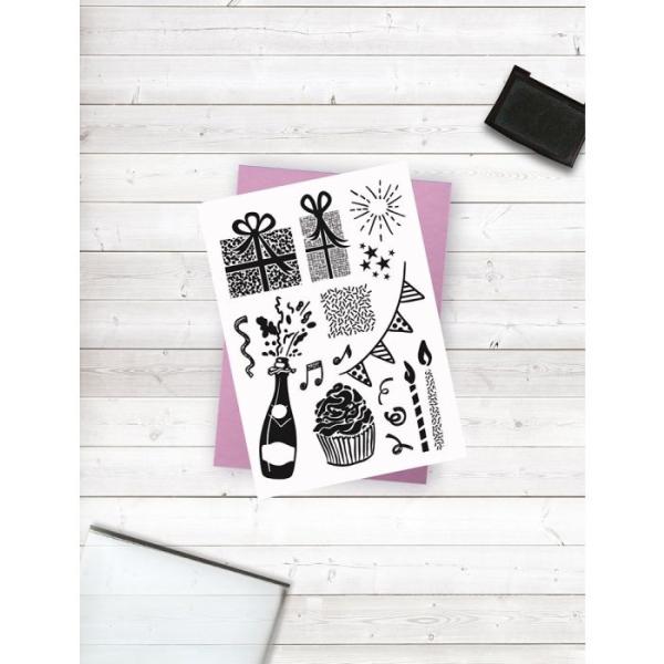 Crafters Companion - Let's Party  - Clear Stamps