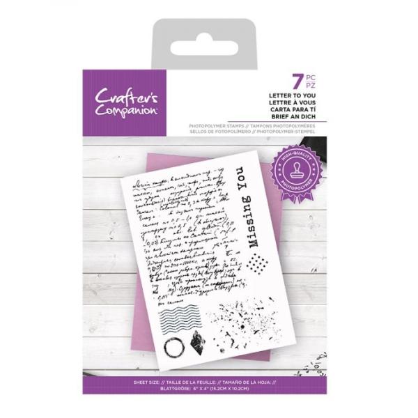 Crafters Companion - Letter to You  - Clear Stamps