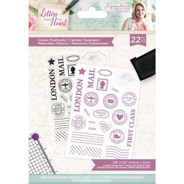 Crafters Companion - Letters from The Heart Classic Postmarks  - Clear Stamps