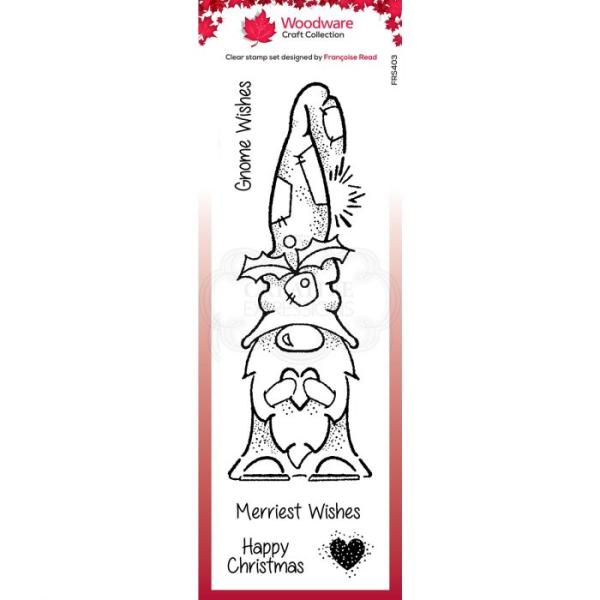 Woodware Gnome wishes - Zwerg  Clear Stamps - Stempel 