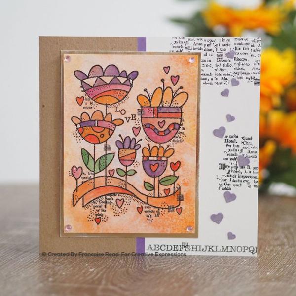 Woodware Love garden  Clear Stamps - Stempel 