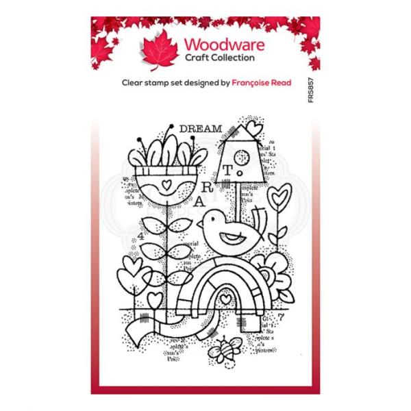 Woodware Dream garden  Clear Stamps - Stempel 