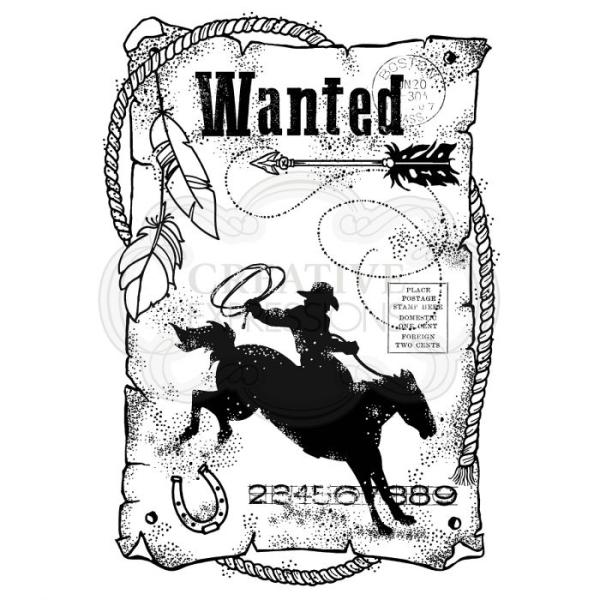 Woodware Wanted  Clear Stamps - Stempel 