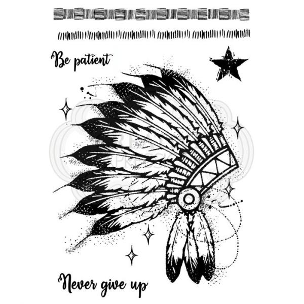 Woodware Headdress  Clear Stamps - Stempel 