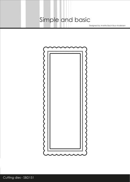 Simple and Basic "Mini Slimcard Add-on Cutting " Stanze -  Die