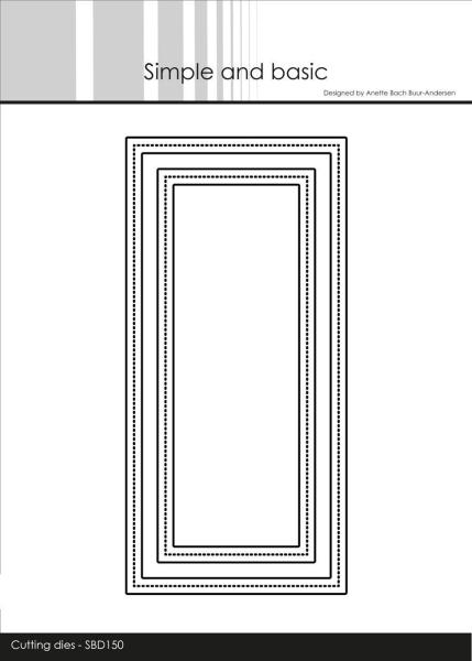 Simple and Basic " Mini Slimcard Frames Cutting " Stanze -  Die