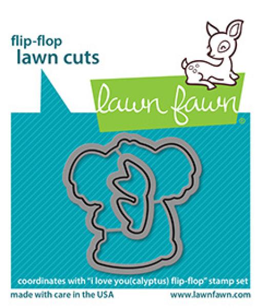 Lawn Fawn Craft Dies - I Love You (calyptus) Flip-Flip