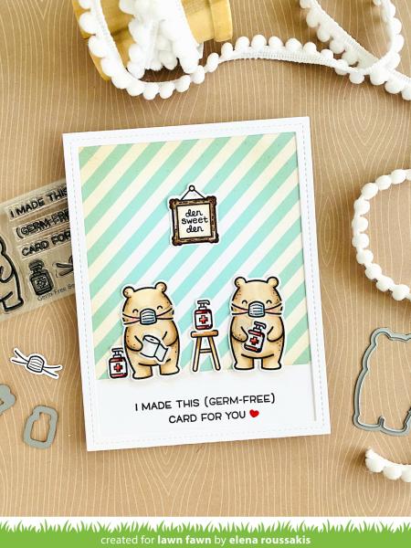 Lawn Fawn Stempelset "Germ-Free Bear" Clear Stamp