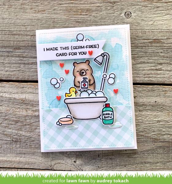 Lawn Fawn Stempelset "Germ-Free Bear" Clear Stamp