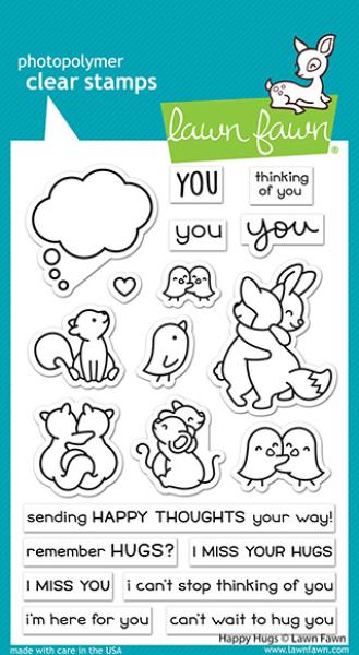 Lawn Fawn Stempelset "Happy Hugs" Clear Stamp