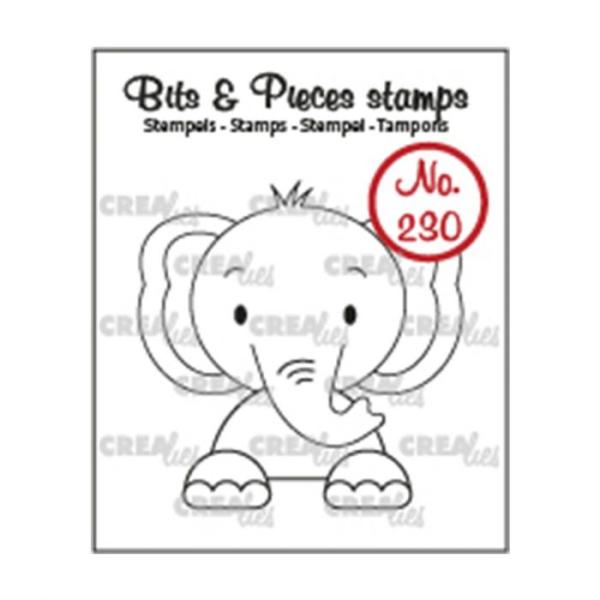 Crealies - Bits - Pieces stamps Elephant 