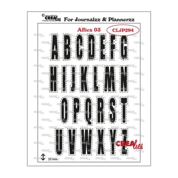 Crealies - Journalzz - Plannerzz stempel alfies 03 