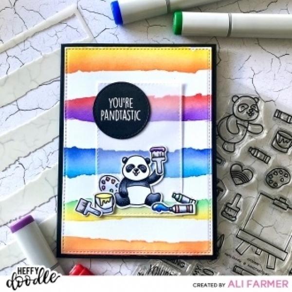 Heffy Doodle Pandtastic Painters  Cutting Dies - Stanze