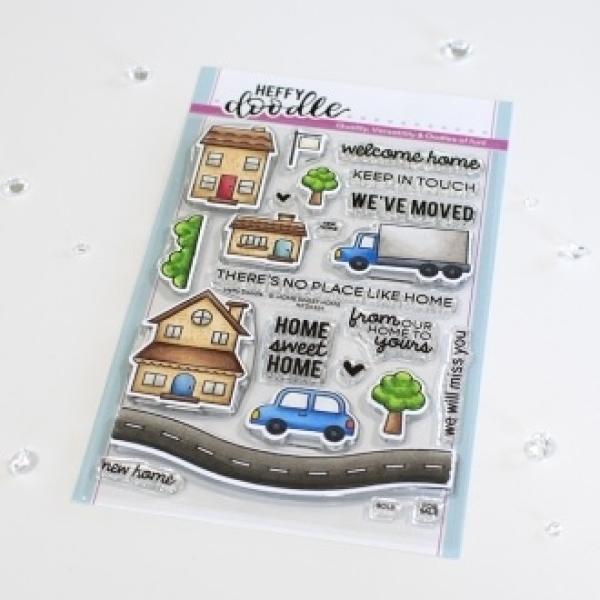 Heffy Doodle Home Sweet Home   Clear Stamps - Stempel 