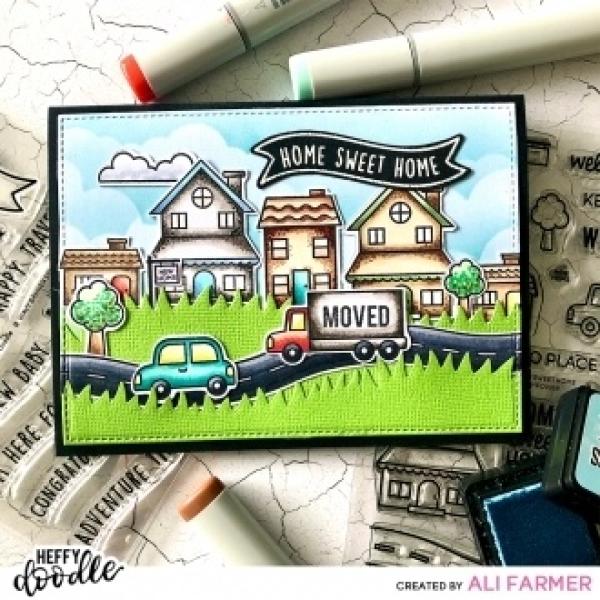 Heffy Doodle Home Sweet Home   Clear Stamps - Stempel 