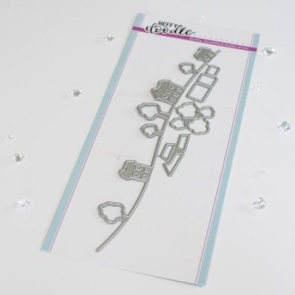 Heffy Doodle Little Town Border  Cutting Dies - Stanze  