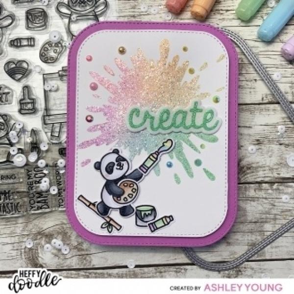 Heffy Doodle Stitched Rounded Imperial Rectangle  Cutting Dies - Stanze  