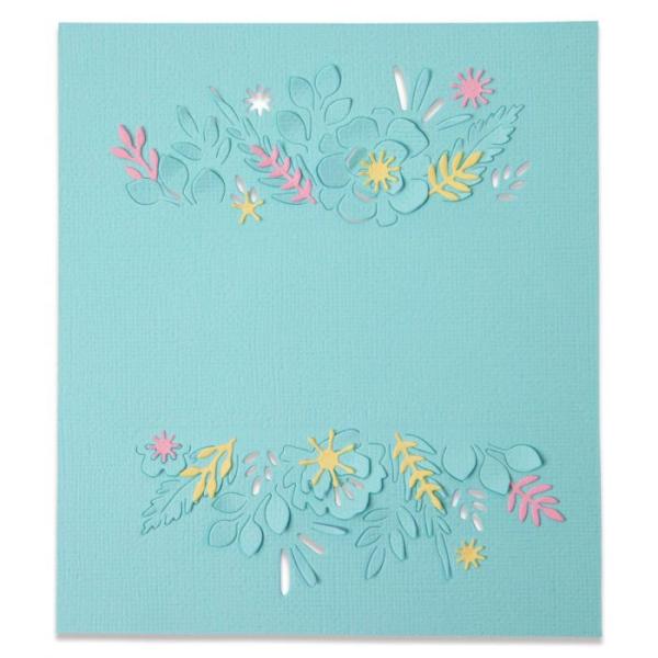 Sizzix Thinlits Craft Die - Floral Borders