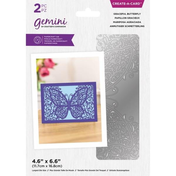 Gemini Graceful Butterfly Create-a-Card Dies  - Stanze - 