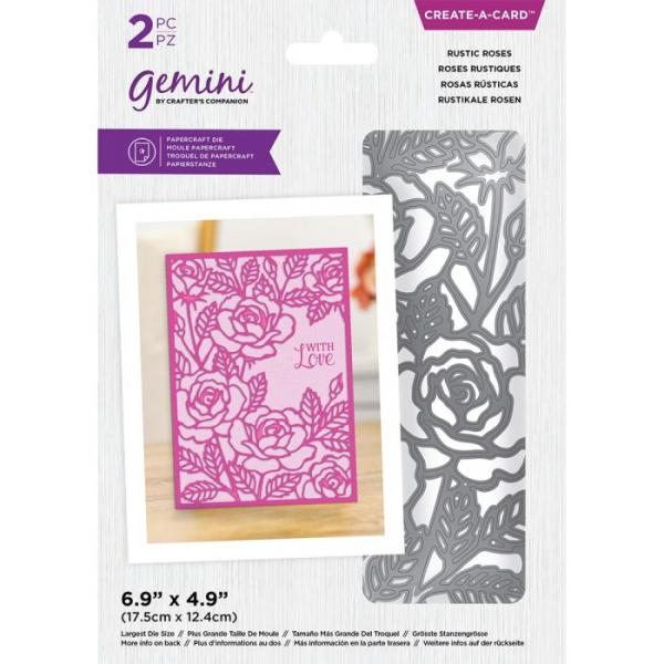 Gemini Rustic Roses Create-a-Card Dies  - Stanze - 