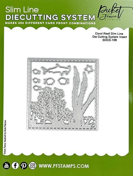 Picket Fence Studios Coral Reef - Slim Line Die Cutting System Die (SDCS-109)