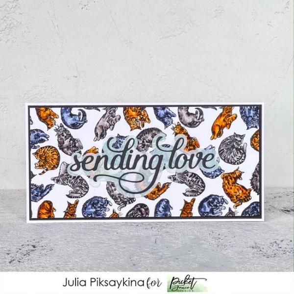 Picket Fence Studios This Cat is for You Clear Stamps 