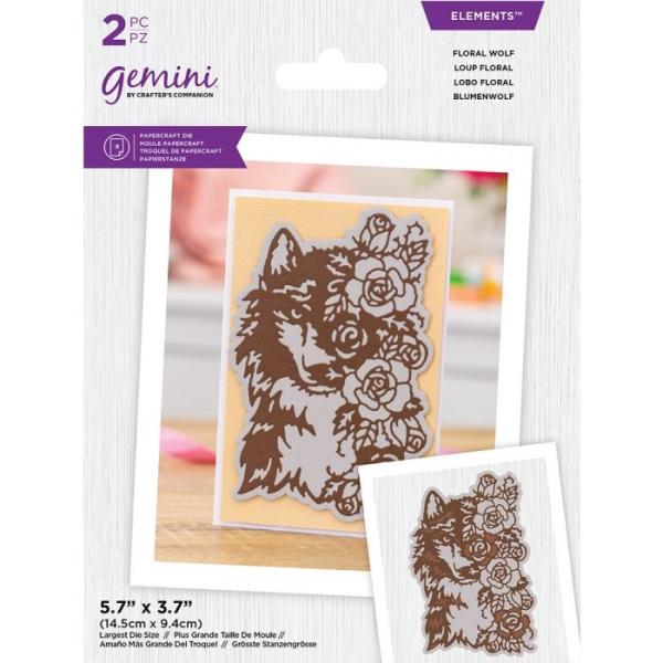 Gemini Floral Wolf Elements Dies  - Stanze - 