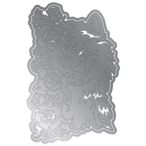 Gemini Floral Wolf Elements Dies  - Stanze - 