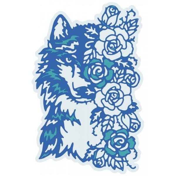 Gemini Floral Wolf Elements Dies  - Stanze - 